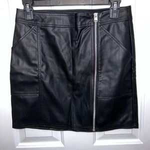 Express mini pleather skirt